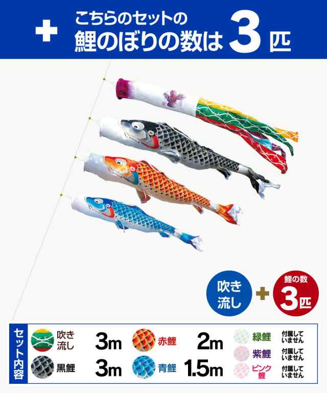 庭園用 こいのぼり 徳永鯉のぼり 吉兆 3m 6点セット 庭園 スタンドセット 日本鯉のぼり協会認定 庭園用 こいのぼり 徳永鯉のぼり 吉兆 3m 6点セット 庭園 スタンドセット 日本鯉のぼり協会認定