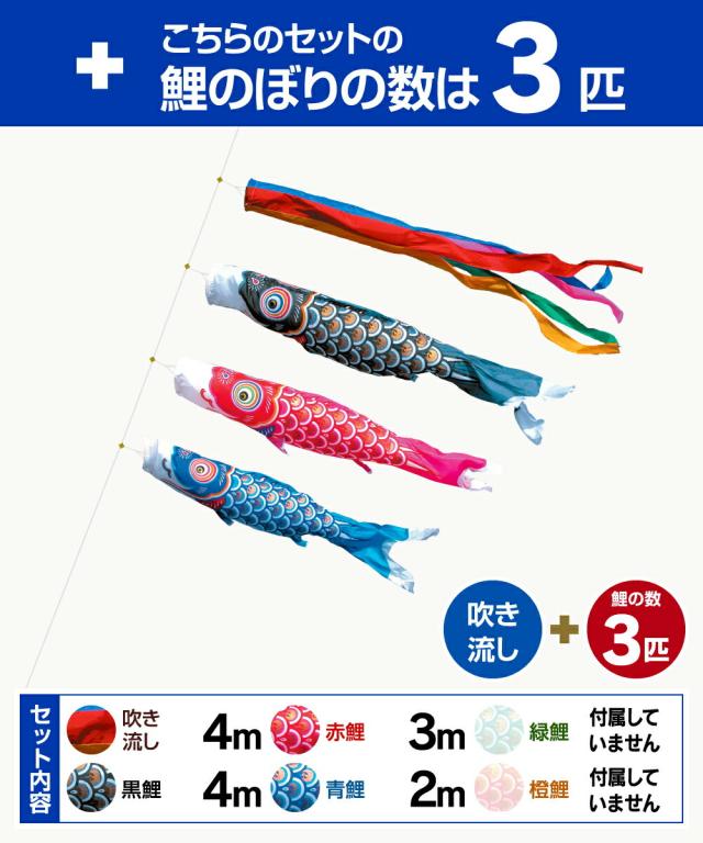 徳永 鯉のぼり 庭園用 スタンドセット （砂袋）ポールフルセット 凶暴 