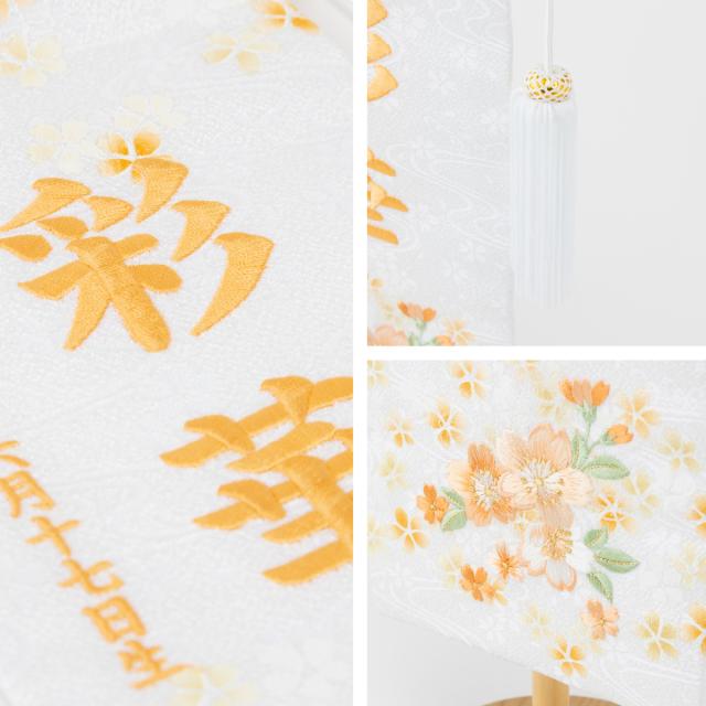 雛人形 桃の節句 桜の刺繍三つ折り焼桐屏風 雛人形 桃の節句 桜の刺繍