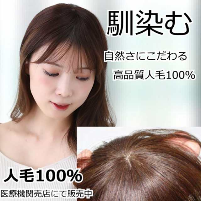 医療用ウィッグ 人毛 ヘアピース 部分ウィッグ 人毛ヘアピース 自然 女性用 ダークブラウン 簡単取り付け 部分かつら 部分ピース 脱毛  抗の通販はau PAY マーケット - 医療用帽子プレジール | au PAY マーケット－通販サイト