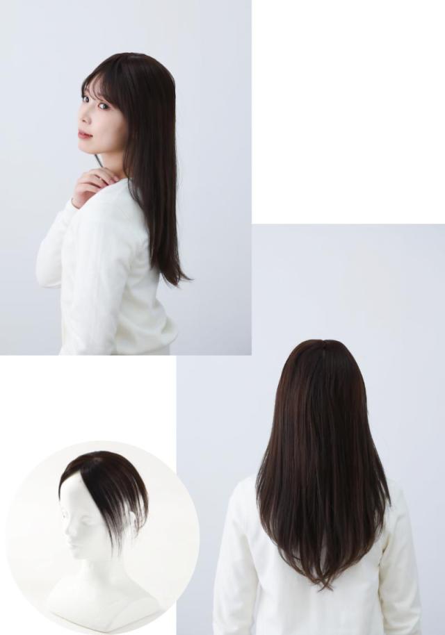 医療用ウィッグ 人毛 ヘアピース 部分ウィッグ 人毛ヘアピース 自然 女性用 ダークブラウン 簡単取り付け 部分かつら 部分ピース 脱毛 抗がん剤 薄げ隠し レディース 人気 人毛100％ ウィッグ 円形脱毛症 脱毛帽子 医療ウィッグ YH20の通販は