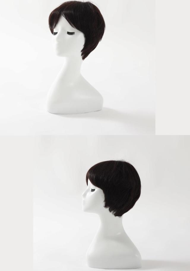 医療用ウィッグ 人毛100％ 女性用 人毛 髪付き帽子 ケア帽子