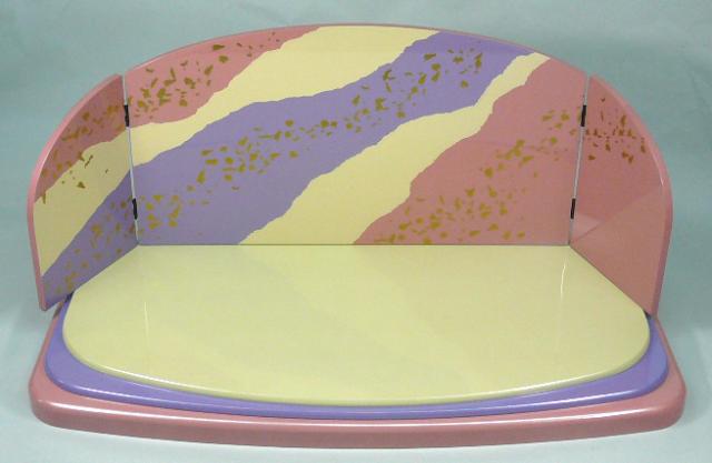 送料無料 雛人形や兜飾り・花台としてもお使いいただけます 木製屏風・飾り台セット オシャ 6,765円