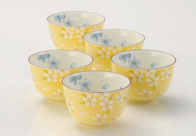湯呑 さくら 模様 白磁 5客揃え 五客揃い 5客セット おしゃれ かわいい 高級 美濃焼の通販はau Pay マーケット 工房 百の手
