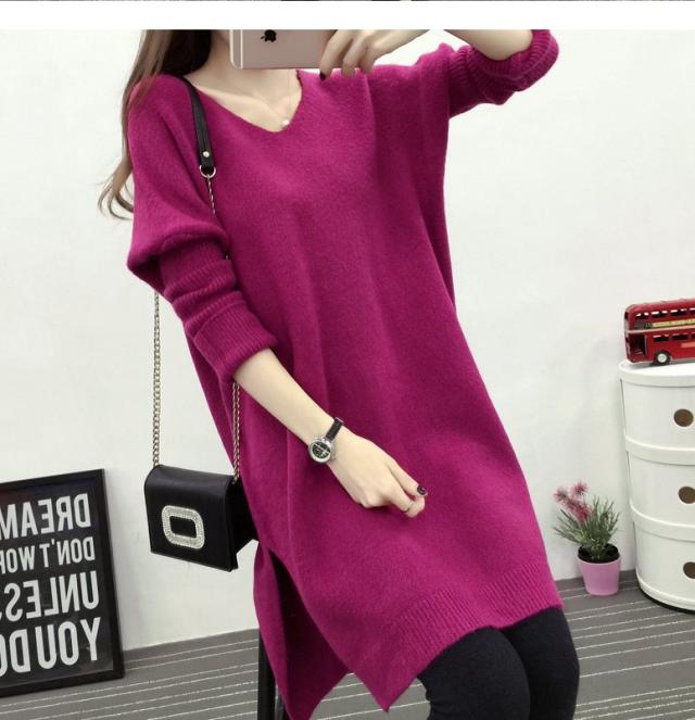 ニットワンピース Vネック プチプラ ロングニット ロング丈 大きめサイズ ドロップショルダー リブ 韓国 冬 Mme4119の通販はau Pay マーケット ｄｒｅｓｓ ｂｉｒｄ