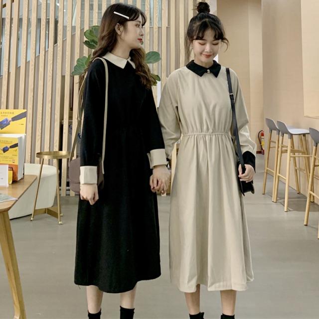 ワンピース レトロ ミモレ丈 ミモレ丈ワンピース 襟 長袖 ロングワンピース Mme4598の通販はau Pay マーケット ｄｒｅｓｓ ｂｉｒｄ