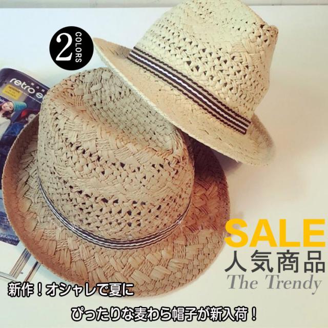 ハット 帽子 麦わら ストローハット リボン付き レディース メンズ カンカン帽子 サマーハット 日よけ帽子 17夏新作の通販はau Pay マーケット Sweet Peace
