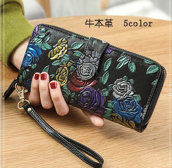 送料無料 本革財布 牛革長財布 レディース 札入れ 小銭入れ カード入れ レディース 長財布 結婚式 二次会 謝恩会パーティーバッグ 母のの通販はau Pay マーケット Honey