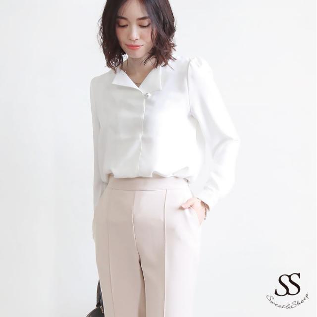 ブラウス 長袖 パールボタン プルオーバー 白 ピンク レディース パールボタン付プルオーバーブラウス メール便不可 の通販はau Pay マーケット Sweet Sheep