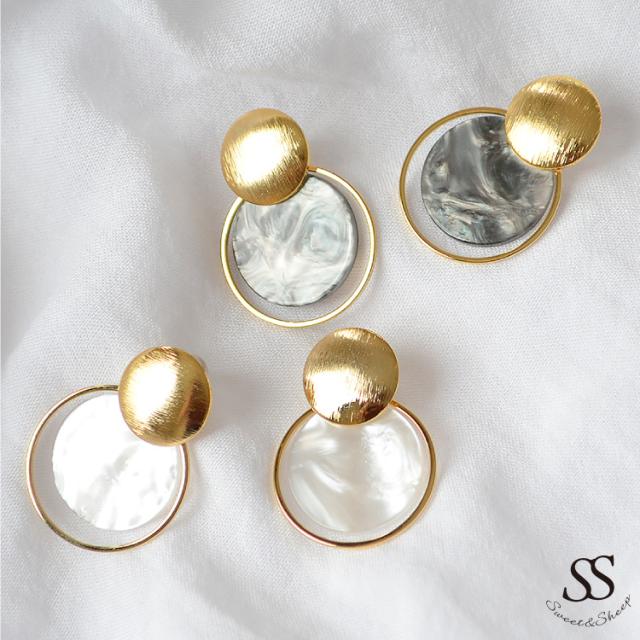 ピアス アクセ アクセサリー マーブル サークルモチーフ 可愛い 上品 おしゃれ レディース Sweet Sheep マーブルサークルモチーの通販はau Pay マーケット Sweet Sheep