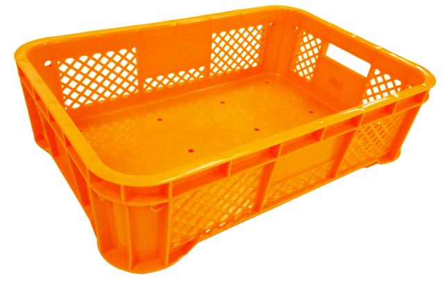 国産 ハーフコンテナ平底 オレンジ 収穫コンテナ 採集コンテナの半分 の通販はau Pay マーケット コンテナ広場