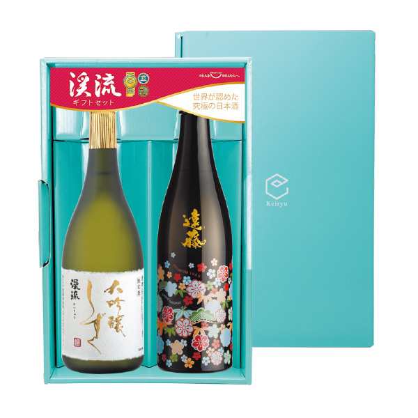 ギフト 日本酒 酒 渓流 大吟醸 しずく 720ml ／ 遠藤 PREMIUM FLOWER 純米大吟醸 720ml ギフトケース入り 御歳暮 お歳暮の通販は