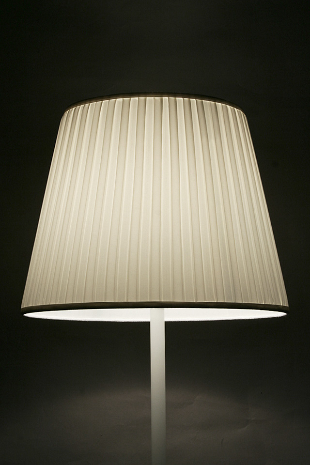 フロアスタンド交換用ランプシェード　アーム式　直径35cm ボックスプリーツ ホワイト 送料無料 照明 シェードのみの通販は