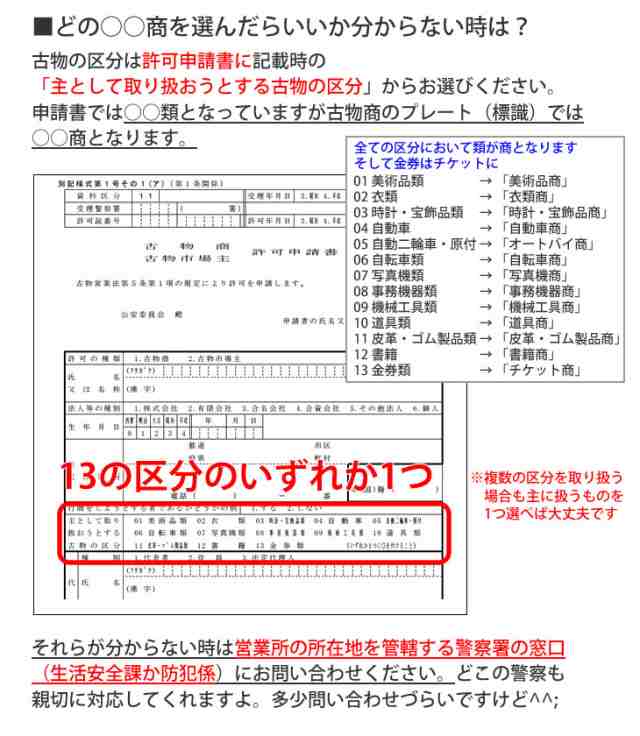 古物商プレート（マグネットタイプ）ポスト投函 メール便（ネコポス）送料無料/警察 公安委員会指定 古物商許可証 標識の通販はau PAY マーケット  - あわいち＠徳島（阿波の産直便）