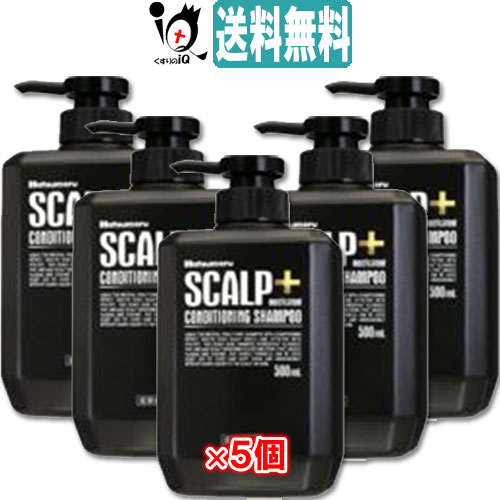 【医薬部外品】ハツモール 薬用スカルプシャンプープラス 500ml × 5個セット【田村治照堂】【あす着対応】【送料無料】