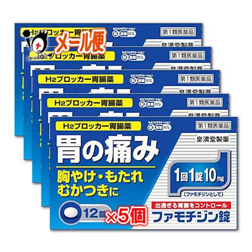 第1類医薬品 ファモチジン錠 クニヒロ 12錠 5個セット 皇漢堂製薬 ガスター10と同じ成分h2ブロッカー薬ファモチジン10mgの通販はau Pay マーケット くすりのiq