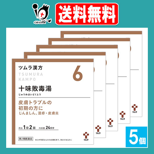 【第2類医薬品】ツムラ漢方十味敗毒湯エキス顆粒 48包(24日分)×5個セット【ツムラ】皮膚トラブルの初期の方に じゅうみはいどくとう じんましん、湿疹・皮膚炎の通販は