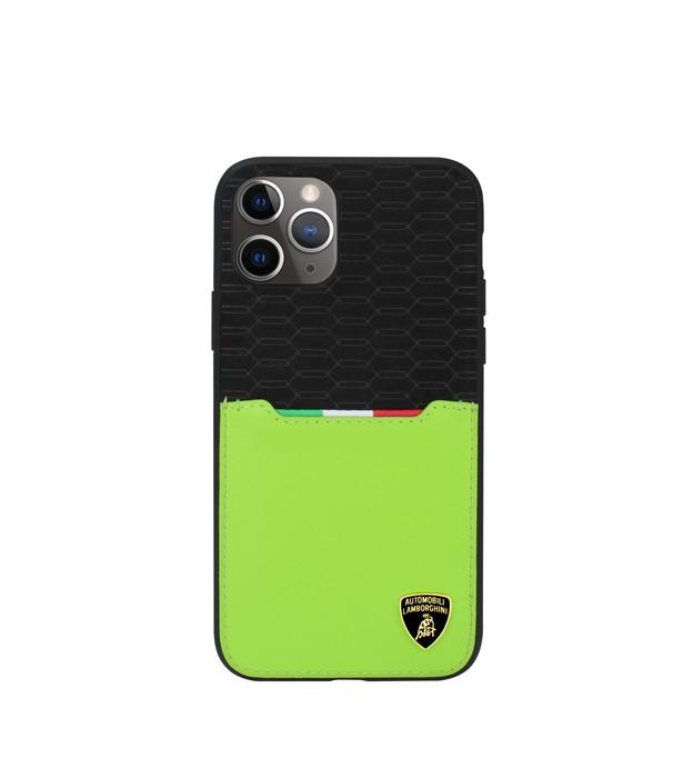 ランボルギーニ iPhone 11 Pro Max ケース 本革+スエード調皮革 背面 カバー アイフォンの通販は