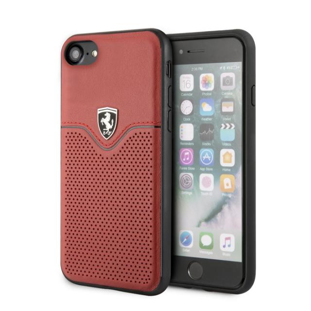 フェラーリ iPhone SE2 第2世代 / iPhone8 / iPhone7 本革 背面 カバー アイフォンの通販は 4,950円