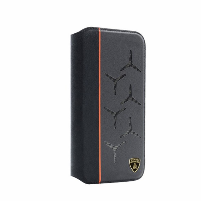 Lamborghini ランボルギーニ 公式ライセンス 本革 カーボン 手帳型 ケース iPhone 13 Pro スマホ ケース アイフォン メタルエンブレム 車 スポーツカーの通販は