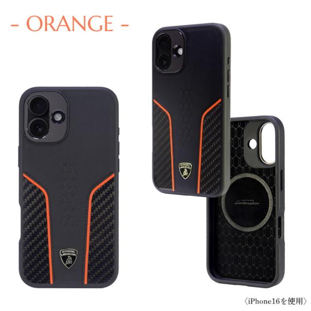 iPhone 16 ケース ランボルギーニ 背面ケース 耐衝撃 ブラック 本革 iPhone アイフォン ワイヤレス充電 ライセンス品 iPhoneケース magsafe 保護 スマホカバー_2