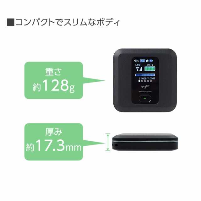 39ωFUJISOFT Wi-Fi モバイルルーター FS030W 保護フィルム付き