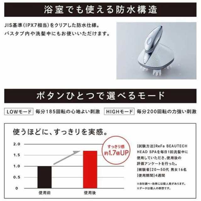 公式販促最安値 保証証つき リファ ビューテック ヘッドスパ RE-AP-02A ボディ・フェイスケア