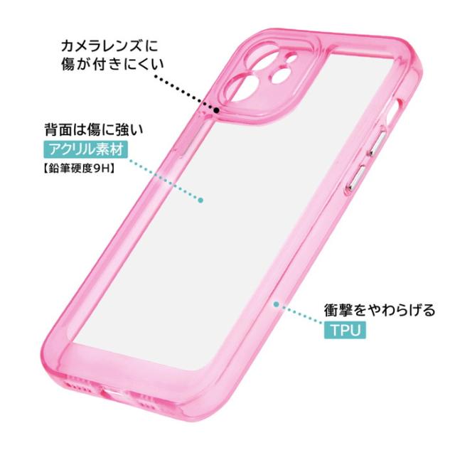 iPhone12 Pro ケース カバー ネオンカラー 蛍光 クリア iPhone