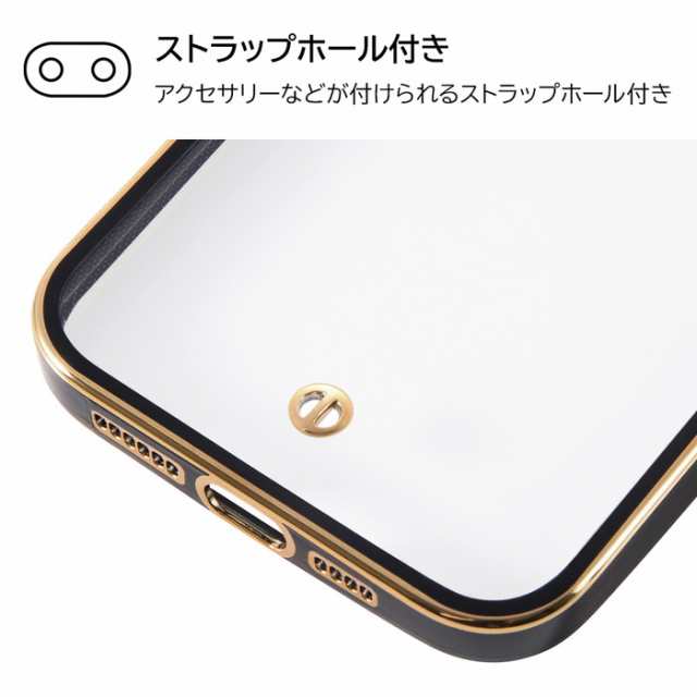 iPhone14ProMax ケース メタリックフレーム ネイビー ゴールド iPhone