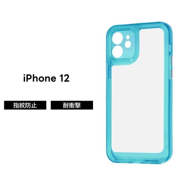 iPhone12 Pro ケース カバー ネオンカラー 蛍光 クリア iPhone