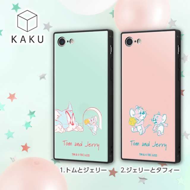 iPhoneSE3 ケース トムとジェリー iPhone SE3 SE2 8 7 スクエア