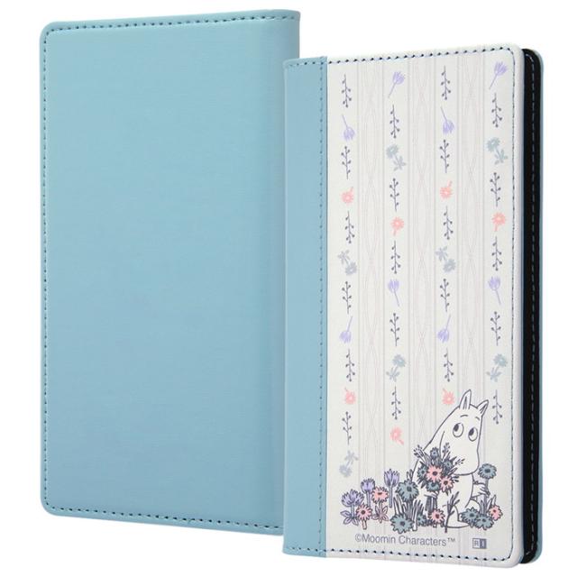 ムーミンリトルミィの手帳型マルチスマートフォンケースネイビー：サイズ内全機種対応 ムーミンリトルミィの手帳型マルチスマートフォンケースネイビー