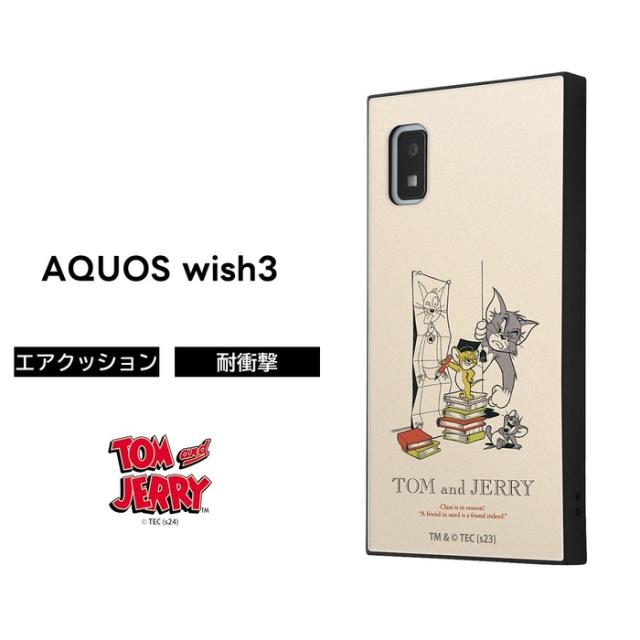 AQUOS wish3 ケース トムとジェリー 耐衝撃 AQUOSwish3 SH-53D
