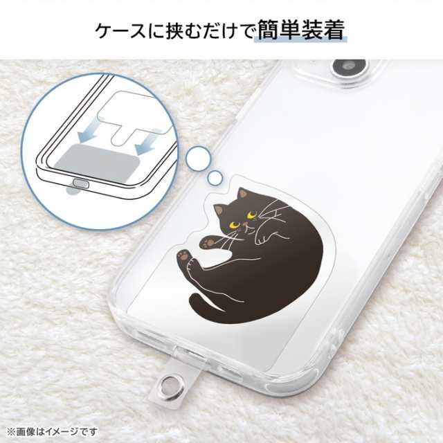 スマホ ストラップホルダー 挟むだけ トムとジェリー キャラクター ストラップ ホルダー ショルダーストラップ スマホショルダー トム＆ジェリー タフィー 単品