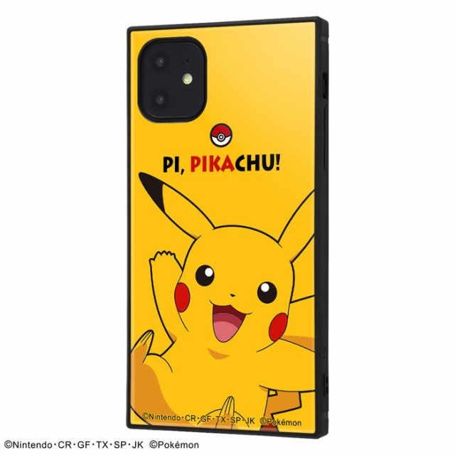 iPhone11 iPhoneXR ケース スクエア ポケットモンスター 耐衝撃 ハイブリッド KAKU ポケモン ピカチュウ イーブイ ミミッキュ  ミュウ ア｜au PAY マーケット