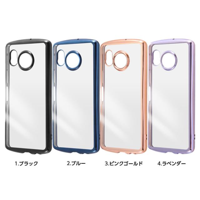 AQUOS sense8 ケース クリア メタリック ブラック AQUOSsense8