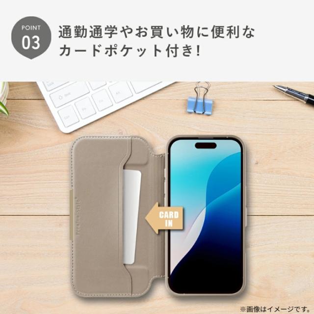 iPhone15 Pro 手帳型ケース プーさん ディズニー 背面クリア 耐衝撃