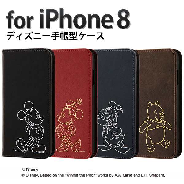 P10倍 Iphone8 Iphone7 手帳型ケース ディズニー ミッキー ミニー ドナルド プーさん キャラクター ケース ディズニー カバー 手帳の通販はau Pay マーケット Whitebang