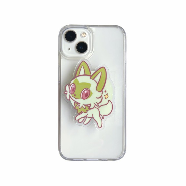 スマホグリップ ポケモン ニャオハ キャラクター グッズ 落下 スマホグリップ ポケモン ニャオハ キャラクター グッズ 落下