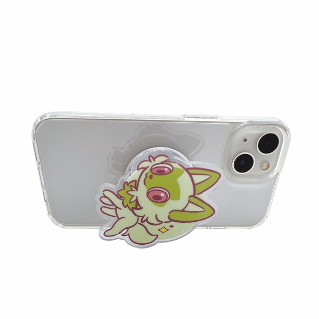 スマホグリップ ポケモン ニャオハ キャラクター グッズ 落下 スマホグリップ ポケモン ニャオハ キャラクター グッズ 落下