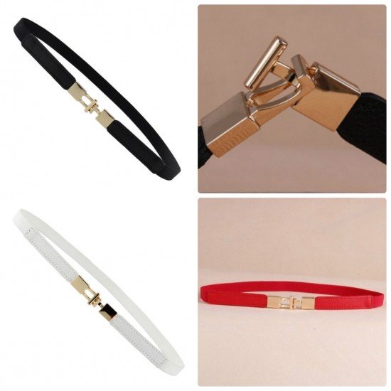 ベルト レディース 細身 弾性 ゴールドバックル ウエストゴム ベルト レディース 革の通販はau Pay マーケット ｓｕｎｆｌｏｗｅｒ