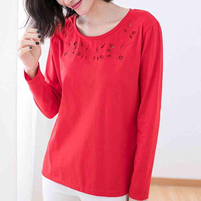 6色 6サイズ Tシャツ カットソー 長袖 レディース 花の刺繍 スリット入り トップス 大きいサイズ ゆったり シンプル 大人の通販はau Pay マーケット ｓｕｎｆｌｏｗｅｒ