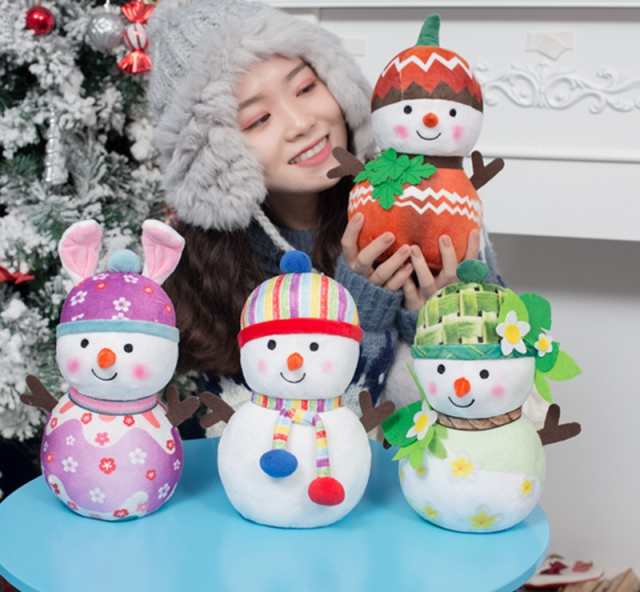 雪ダルマ 雪だるま ぬいぐるみ 可愛い クリスマスプレゼント ギフト 冬インテリア 飾り物 25cmの通販はau Pay マーケット 佐藤商店