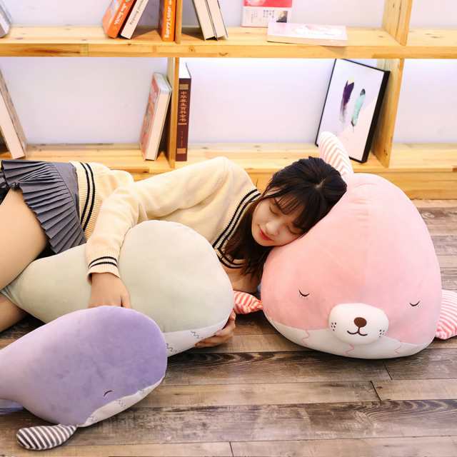 クジラ鯨 アザラシ ぬいぐるみ 海洋生物 特大 可愛い ふわふわ もちもち おもちゃ玩具 クッション100cmの通販はau Pay マーケット 佐藤商店