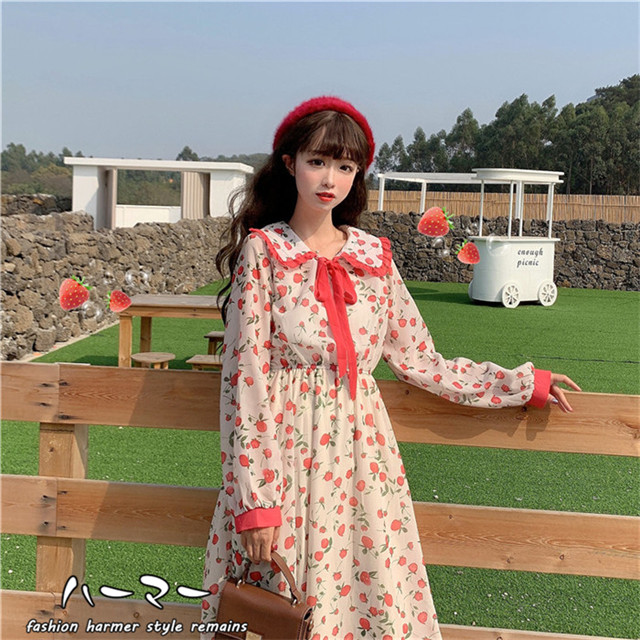 春秋 ワンピース レディース 優雅なワンピ クラシック風 花柄 ゆったり 長袖ロングワンピース 可愛い 森ガールの通販はau Pay マーケット ミニョン