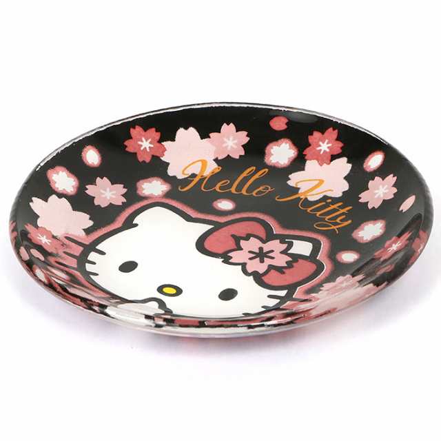 ハローキティ ガラス豆皿 プレート ブラック さくら サンリオ Sanrio キャラクター サンリオ 桜モチーフシリーズの通販はau Pay マーケット 優品会
