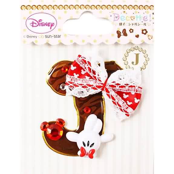 ディズニー 盛イニシャルシール ミニー J スイーツデコシリーズクロネコdm便okの通販はau Pay マーケット 優品会