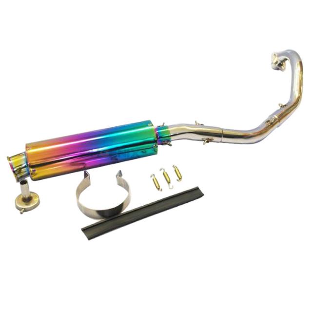 マフラー 本体 テールアップ 重低音 半ヤキ レインボー モンキー ゴリラの通販は