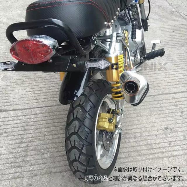 ダウンマフラー 本体 レーシングマフラー ステンレス オーバル ツヤ無し 輪切り バッフル付 モンキー ゴリラ など 汎用_3