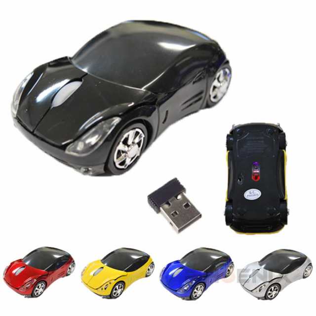 車の形　レア　無線式　PC マウス　遊び心